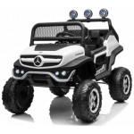 Elektrické autíčko - Mercedes UNIMOG - biele